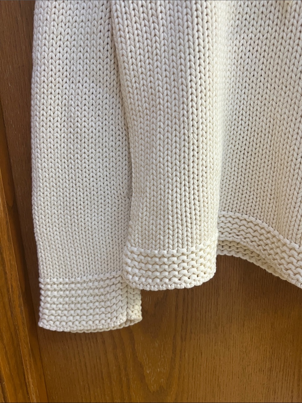 GAP Cream Knit Hoodie Pullover. Medium. Like new. - Picture 2 of 7